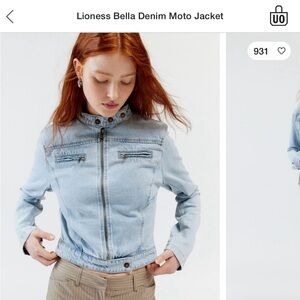 Lioness Bella motor denim jacket